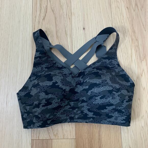Lululemon Enlite Bra Weave High Support Collage Camo Mini Black Multi Size 32D - Picture 5 of 9